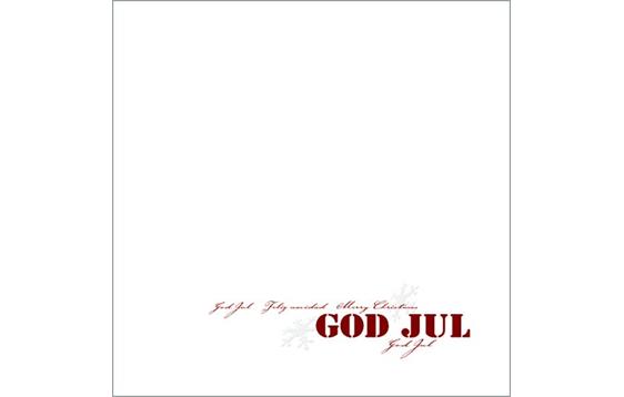 9408615  382012 Julekort &quot;God Jul&quot; 160x160 cm Starwhite 200